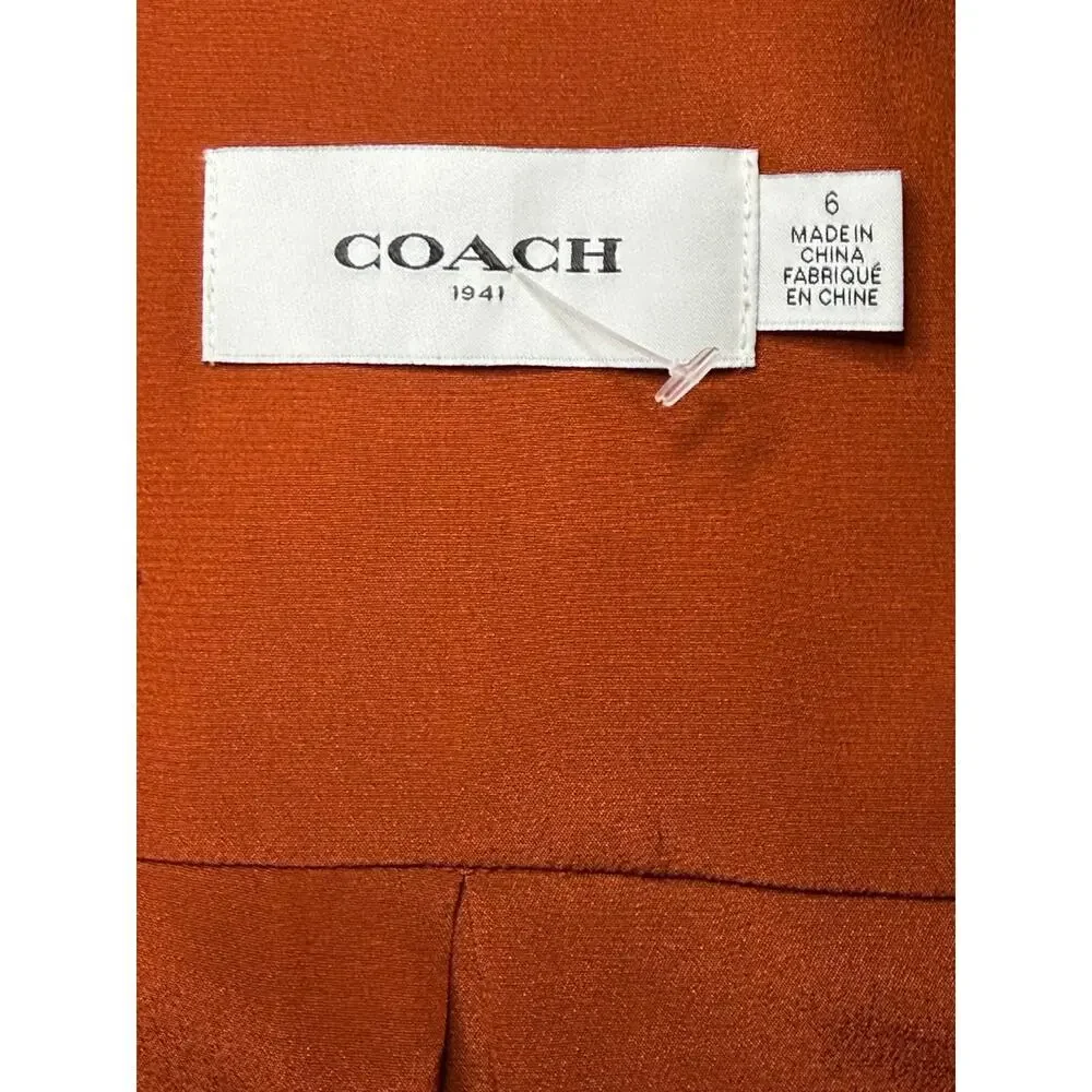 Coach 1941 Tie Neck Ruffle Dress Style #88986 Size 6